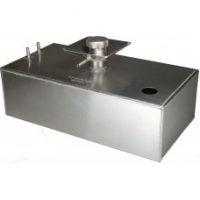 4 Gallon Square Aluminium Fuel Tank with Splash Bowl & Sender Hole