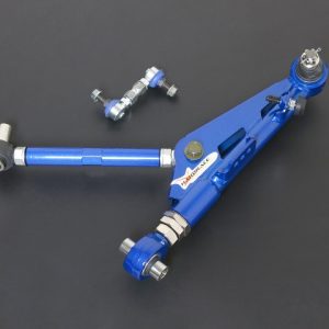 NISSAN NISSAN SILVIA 240SX S13 '89-94 FRONT ADJUSTABLE LOWER CONTROL ARM+STAB. LINK,V2 (PILLOW BALL) 4PCS/SET MINIMUN +25MM EXTEND (PILLOW BALL) 4PCS/SET
