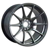 XXR 527 17 X 9.75 - ET25 - 4 X 108 + 114.3 PCD - CHROME BLACK