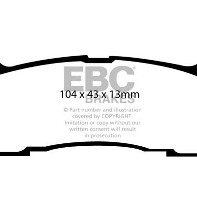 EBC Greenstuff 2000 Series Sport Brake Pads DP21003
