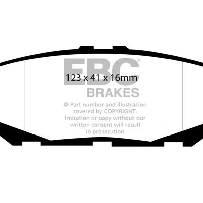 LEXUS Aristo 3.0 Twin Turbo 94-97 EBC Redstuff Ceramic LOW DUST Brake Pads