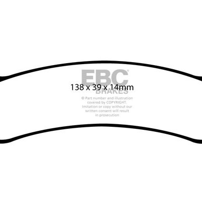 EBC Ultimax OEM Replacement Brake Pads  DP1017