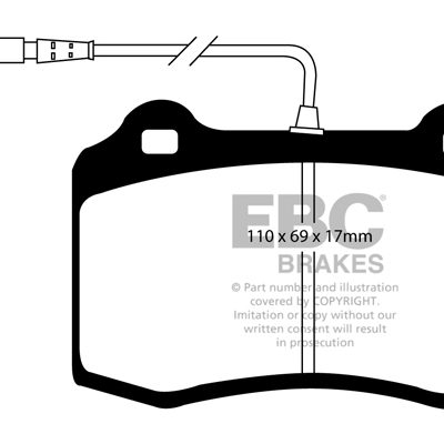 EBC Greenstuff 2000 Series Sport Brake Pads DP21031/2