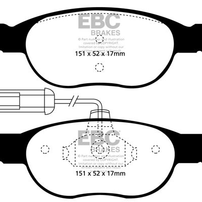 EBC Greenstuff 2000 Series Sport Brake Pads DP21059/2