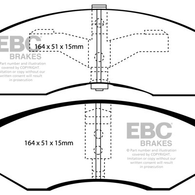 EBC Greenstuff 2000 Series Sport Brake Pads DP21065
