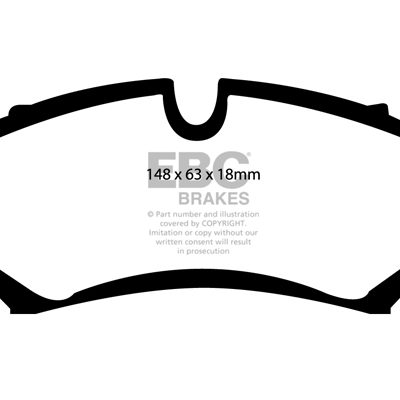 CADILLAC Seville 4.6 98-2004 EBC Redstuff Ceramic LOW DUST Brake Pads