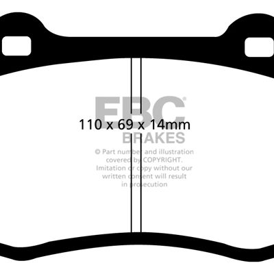 EBC Orangestuff FULL RACE Brake Pads DP91134