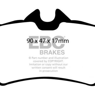 FORD Mustang (4th Generation) 3.8 94-98 EBC Redstuff Ceramic LOW DUST Brake Pads