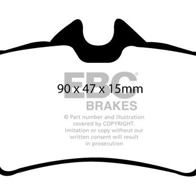 FORD Mustang (4th Generation) 4.6 Cobra 96-2004 EBC Redstuff Ceramic LOW DUST Brake Pads