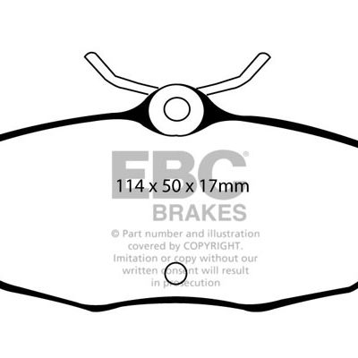 FORD Thunderbird 3.9 2001-2005 EBC Redstuff Ceramic LOW DUST Brake Pads