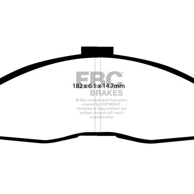 CHEVROLET Camaro (4th Gen) 3.8 98-2002 EBC Redstuff Ceramic LOW DUST Brake Pads