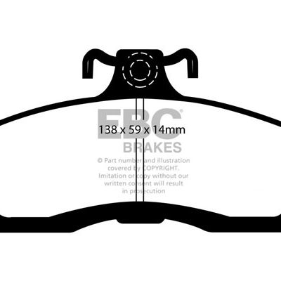 HOLDEN (Aust/NZ) Commodore (VK) 5 84-86 EBC Redstuff Ceramic LOW DUST Brake Pads