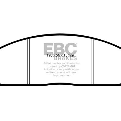 FORD (Aust/NZ) Fairlane BA 2002-2004 EBC Redstuff Ceramic LOW DUST Brake Pads