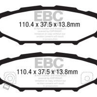 SUBARU Impreza 2.0 R 2007-2011 EBC Redstuff Ceramic LOW DUST Brake Pads
