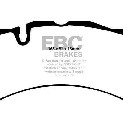 MASERATI GranCabrio 4.7 2010- EBC Redstuff Ceramic LOW DUST Brake Pads