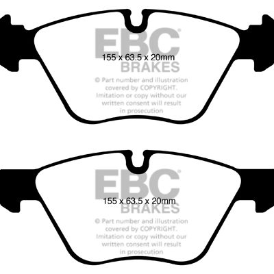 BMW 1 Series (E81) 130 (3.0) 2005-2010 EBC Redstuff Ceramic LOW DUST Brake Pads