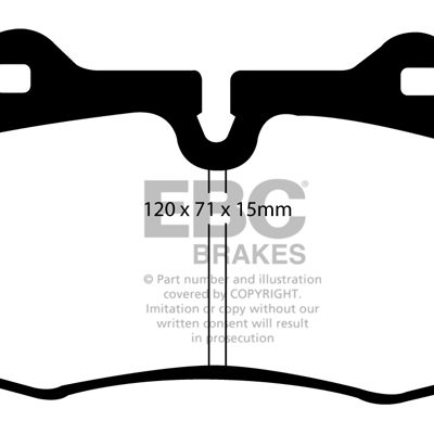 HONDA Civic (8th Gen) 2.0 Type-R (Japan) (FD2) 2007-2012 EBC Redstuff Ceramic LOW DUST Brake Pads