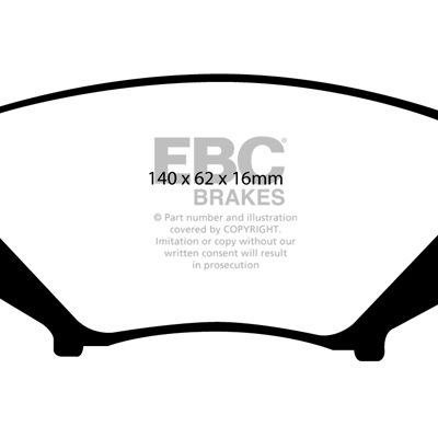 MAZDA RX8 1.3 (Rotary) (UK) 2003-2012 EBC Redstuff Ceramic LOW DUST Brake Pads