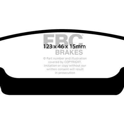 CADILLAC CTS 2.8 (Performance Package) 2005-2007 EBC Redstuff Ceramic LOW DUST Brake Pads