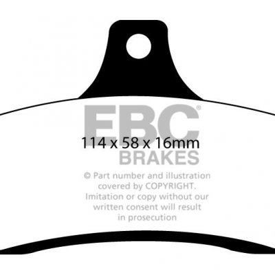 HOLDEN HSV (Aust/NZ) VT STD 97-2000 EBC Redstuff Ceramic LOW DUST Brake Pads