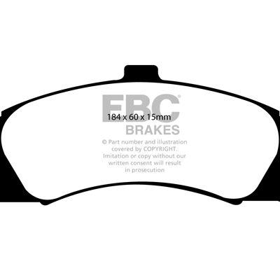 PONTIAC GTO 5.7 2003-2004 EBC Redstuff Ceramic LOW DUST Brake Pads