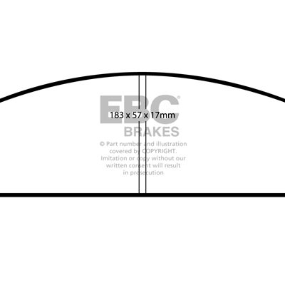 CHRYSLER (USA) 300C 3.5 2004-2011 EBC Redstuff Ceramic LOW DUST Brake Pads