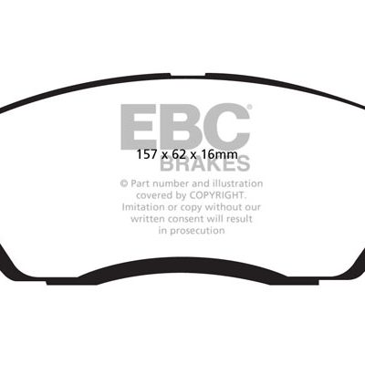 HYUNDAI Genesis 3.8 2008-2014 EBC Redstuff Ceramic LOW DUST Brake Pads