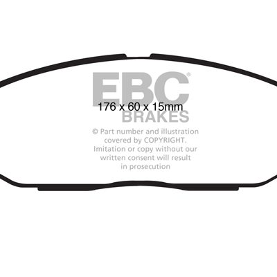 CADILLAC CTS 3 2008-2013 EBC Redstuff Ceramic LOW DUST Brake Pads