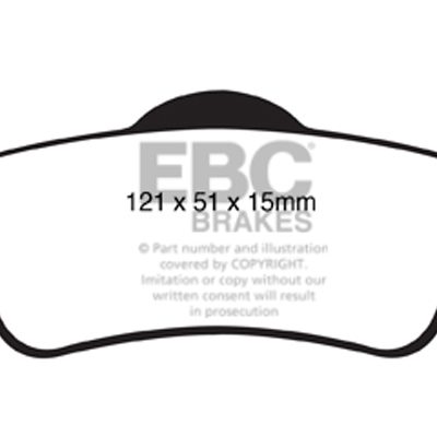 BITTER Vero 6 2007-2012 EBC Redstuff Ceramic LOW DUST Brake Pads