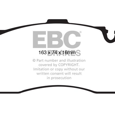 BMW 1 Series (E82) Coupe 135 (3.0 Turbo) 2011-2013 EBC Redstuff Ceramic LOW DUST Brake Pads
