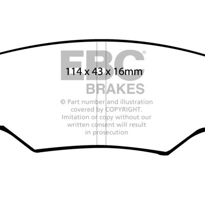 EBC Greenstuff 2000 Series Sport Brake Pads DP2003
