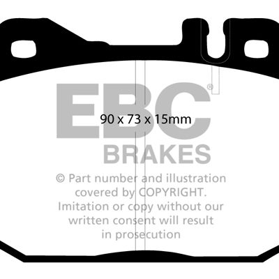 EBC Yellowstuff Street and Track Brake Pads DP4261R