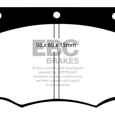 TVR 280 2.8 85-87 EBC Redstuff Ceramic LOW DUST Brake Pads