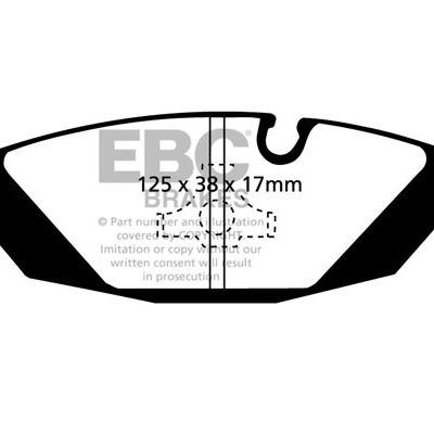 BMW 3 Series X (4WD) (E30) 325 (2.5) 85-91 EBC Redstuff Ceramic LOW DUST Brake Pads