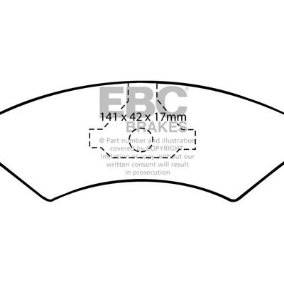 EBC Yellowstuff Street and Track Brake Pads DP4512R
