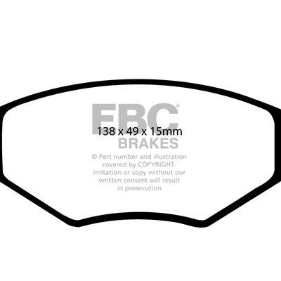 EBC Yellowstuff Street and Track Brake Pads DP4517R