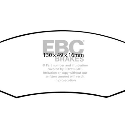 NISSAN Skyline (R30) 1.8 81-85 EBC Redstuff Ceramic LOW DUST Brake Pads