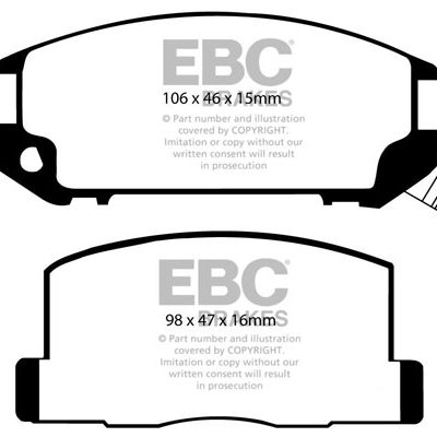 EBC Yellowstuff Street and Track Brake Pads DP4602R
