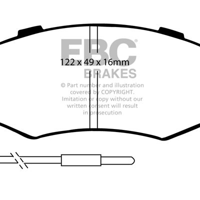 EBC Yellowstuff Street and Track Brake Pads DP4604R