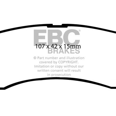 TOYOTA Celica 2.0 Turbo GT4 (ST185) 90-94 EBC Redstuff Ceramic LOW DUST Brake Pads