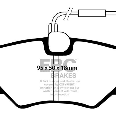 EBC Yellowstuff Street and Track Brake Pads DP4687R