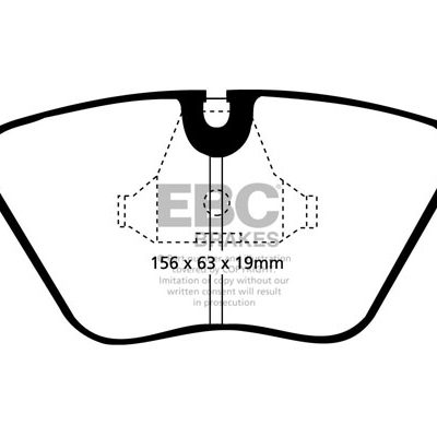 BMW 5 Series (E34) 535 (3.5) 88-92 EBC Redstuff Ceramic LOW DUST Brake Pads