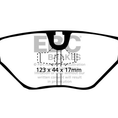BMW 5 Series (E34) 535 (3.5) 88-92 EBC Redstuff Ceramic LOW DUST Brake Pads