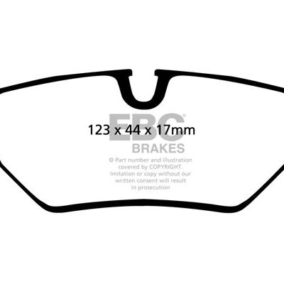 ASTON MARTIN DB7 3.2 Supercharged 93-97 EBC Redstuff Ceramic LOW DUST Brake Pads