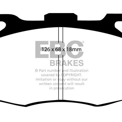 EBC Yellowstuff Street and Track Brake Pads DP4708R
