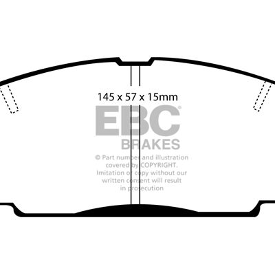 EBC Yellowstuff Street and Track Brake Pads DP4722R