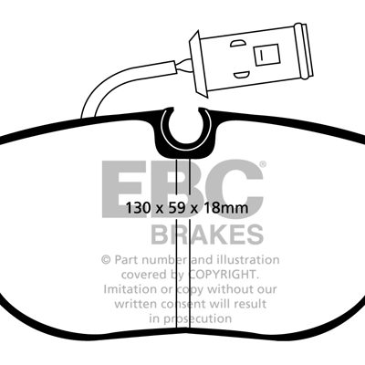 ALFA ROMEO 164 2.0 Turbo 87-92 EBC Redstuff Ceramic LOW DUST Brake Pads