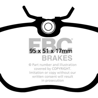 BMW 3 Series X (4WD) (E30) 325 (2.5) 85-91 EBC Redstuff Ceramic LOW DUST Brake Pads