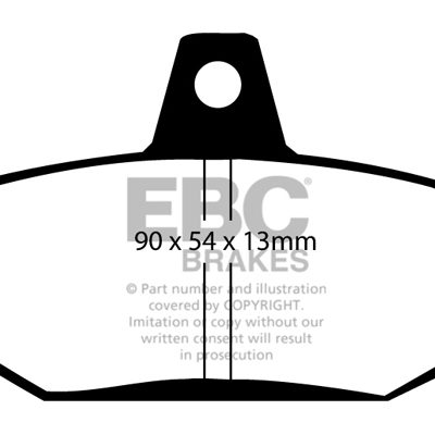 VOLVO S70 2.4 4WD 97-2000 EBC Redstuff Ceramic LOW DUST Brake Pads