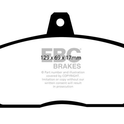 ROVER 200 2.0 Turbo 91-95 EBC Redstuff Ceramic LOW DUST Brake Pads